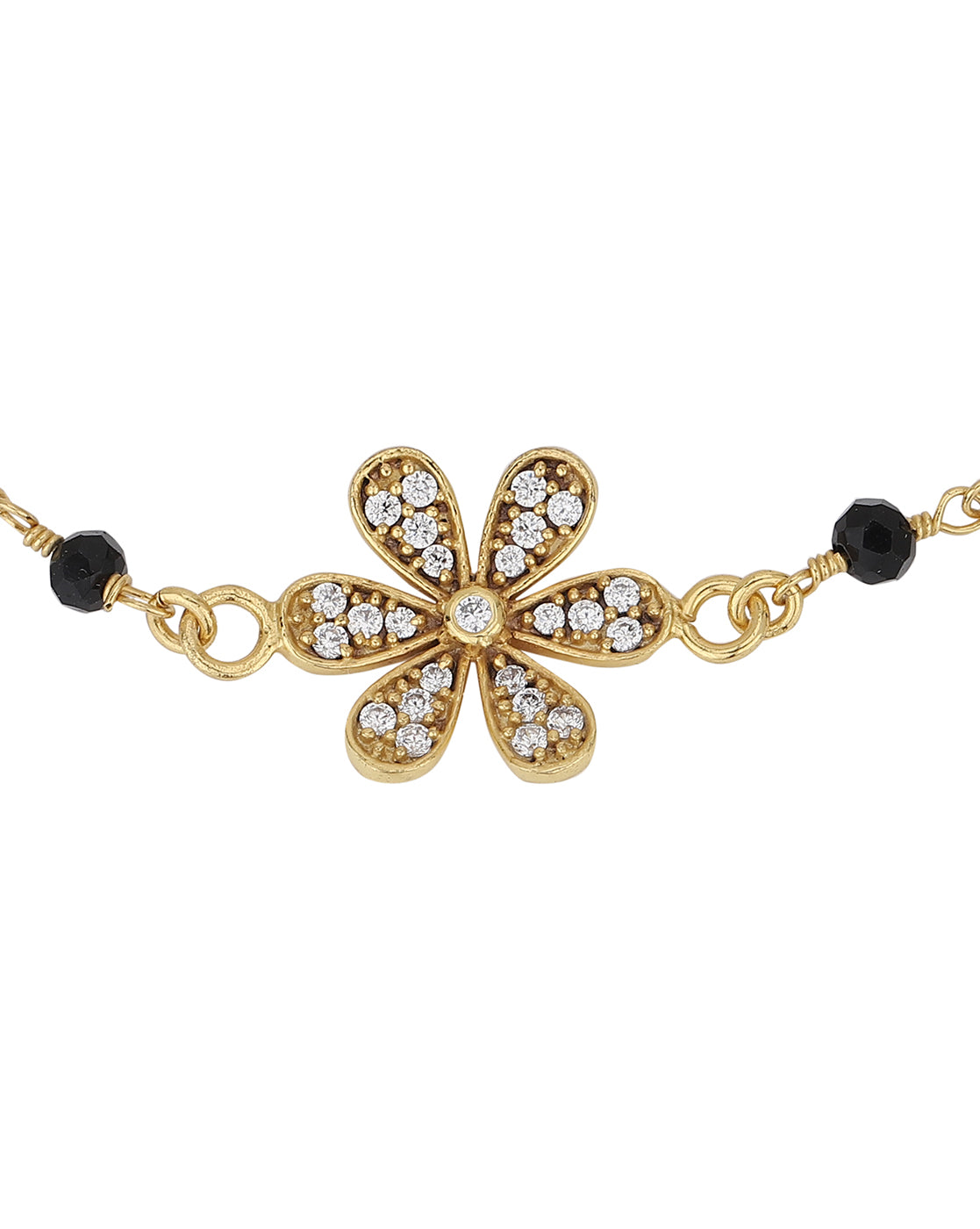 Shop Odelia Diamond Mangalsutra Bracelet Online | CaratLane US